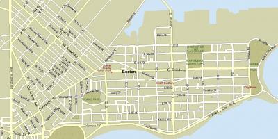 Street kort over Boston