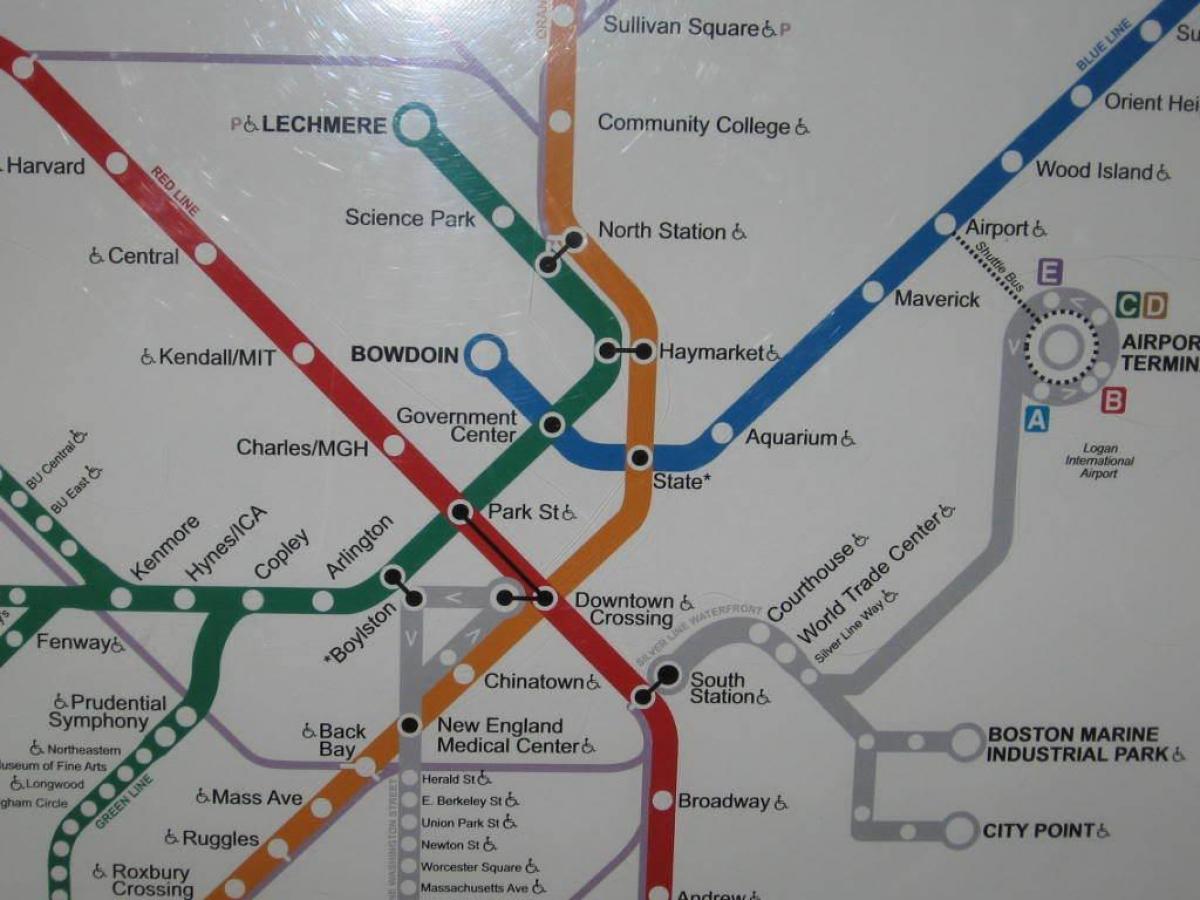 Boston-south station kort